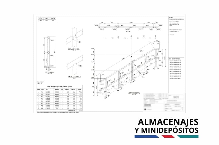 Proyecto Almacenajes y Minidepósitos - estructura de acero de alto desempeño