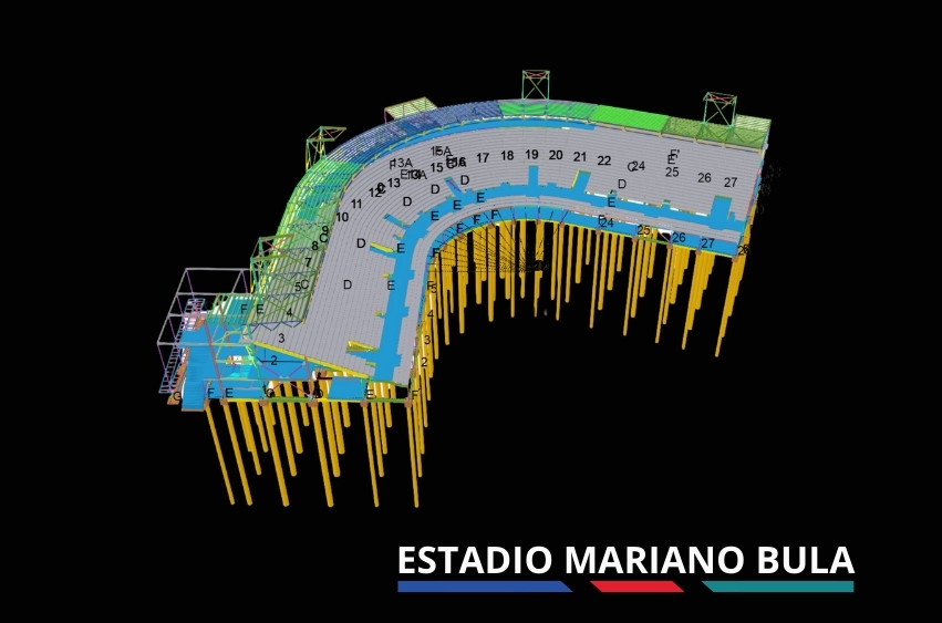 Proyecto Estadio Mariano Bula – Diseño y Detalle Estructural en Panamá