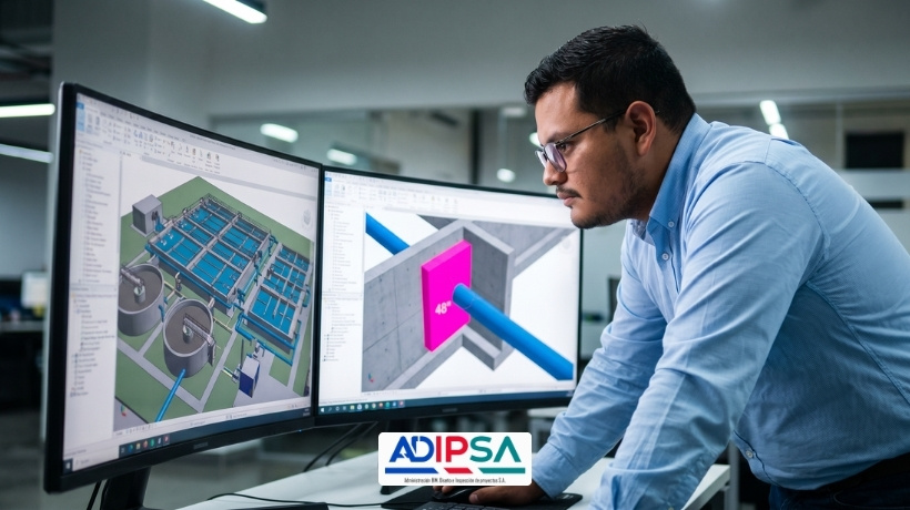 Coordinación BIM en Plantas de Tratamiento de Agua (PTAR) Maximizando la Constructabilidad Hídrica